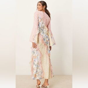 ASOS Multicolor Floral Long Sleeve Dress